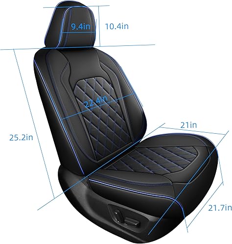 Miniatura 7 de FREESOO Juego completo de fundas de asiento de cuero, Toyota Camry Corolla de 5 asientos para automóviles, ajuste universal para la mayoría de