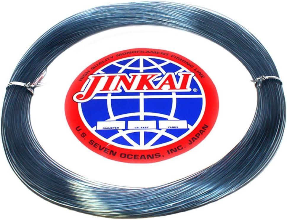 JINKAI Premium Monofiliment Leader - 100 yd. Coil - 600 lb. Test - 2.25 mm Dia. - Smoke Blue - Crimp C