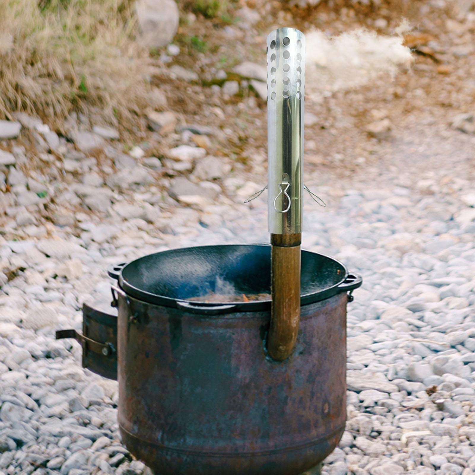 Roestvrij stalen schoorsteen rookkanaalpijp, 22/26/28/32cm x 60mm, verlengbuis voor camping kachel, kachel verlengbuis voor hout houtkachel, roestvrij stalen schoorsteen rookkanaal, open haarden buis