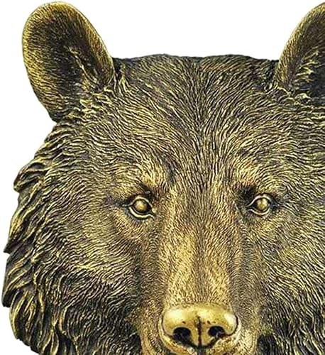 Miniatura 3 de MagiDeal Taxidermia grande de cabeza de animales falsos montada en la pared, decoración rústica de granja, decoración de pared, oso