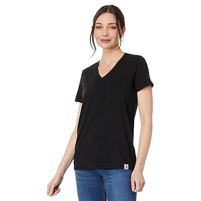 Carhartt Relaxed Fit Lightweight Short Sleeve V Neck T Shirt Women
