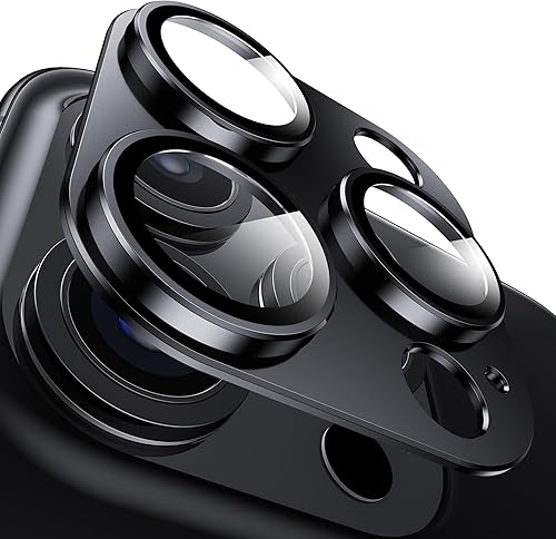 Miniatura 1 de Hoerrye Protector de lente de cámara para iPhone 15 Pro y iPhone 15 Pro Max, protector de pantalla de cámara de vidrio templado 9H, compatible con