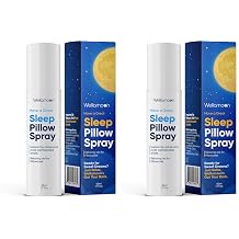 Wellamoon Sleep Spray - Calming Lavender Pillow Mist for Relaxation & Deep Sleep - Aromatherapy Bedding Spray Helps You Fall Asleep Faster - Soothing Bedtime Essential Oil Blend 50 ml. Pack of 2