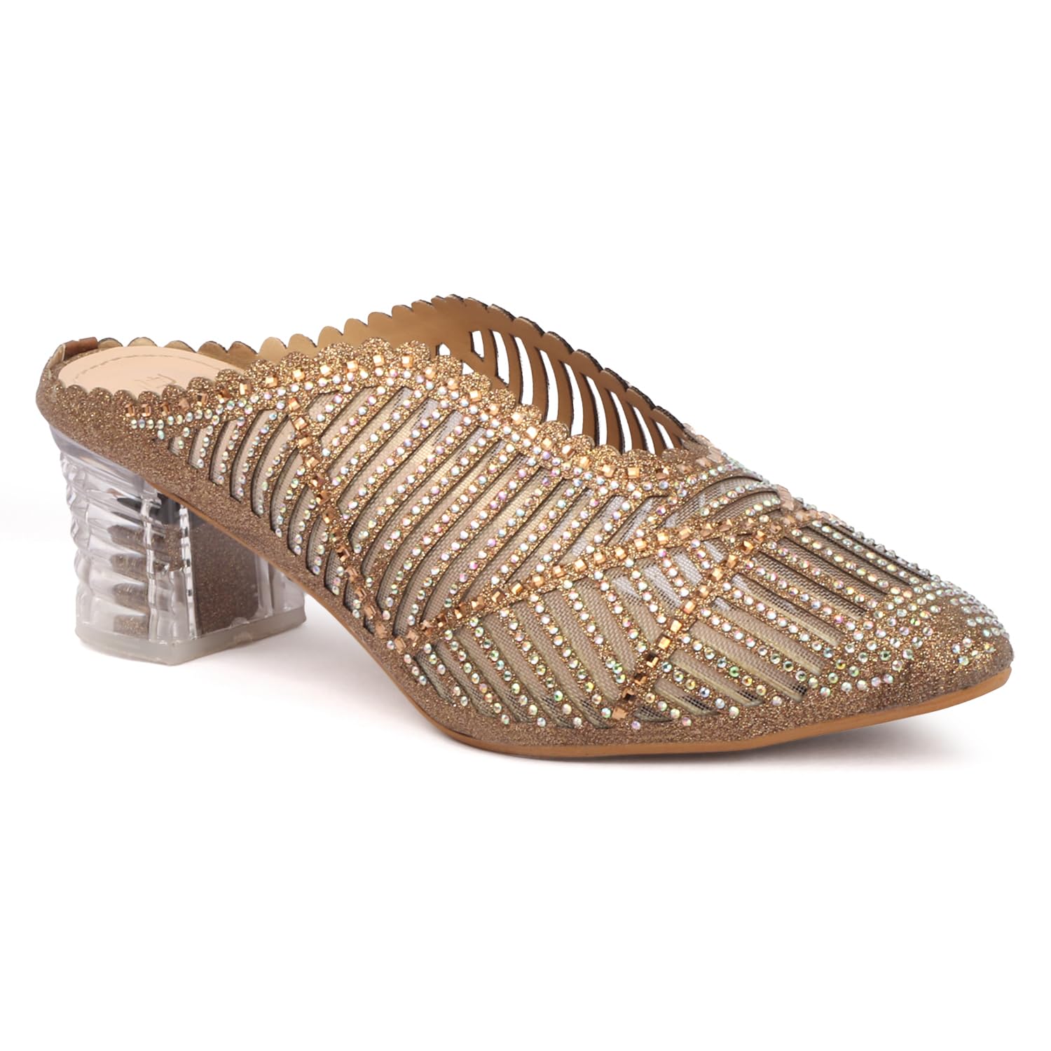 Women Fancy Sandal for Women with Transparent Heel I Fashion Mules HN-902-image-15