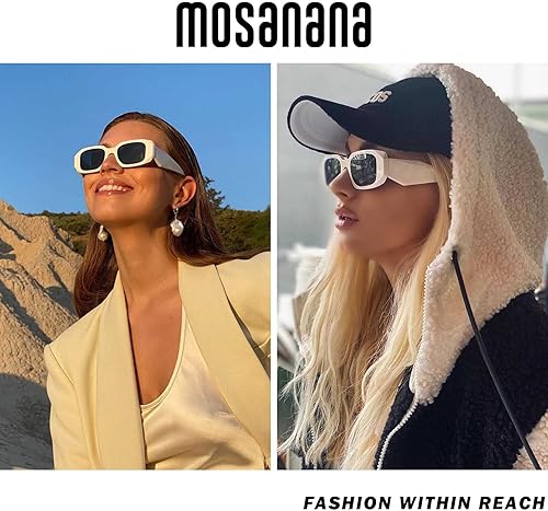 Miniatura 3 de mosanana Gafas de sol rectangulares de moda para mujeres y hombres-Goulding