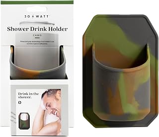 30 Watt Sudski, Shower Drink Holder for Beer Can | Trademark Silicone Grips Adheres to Shiny Surface | Gift for Any Occasion