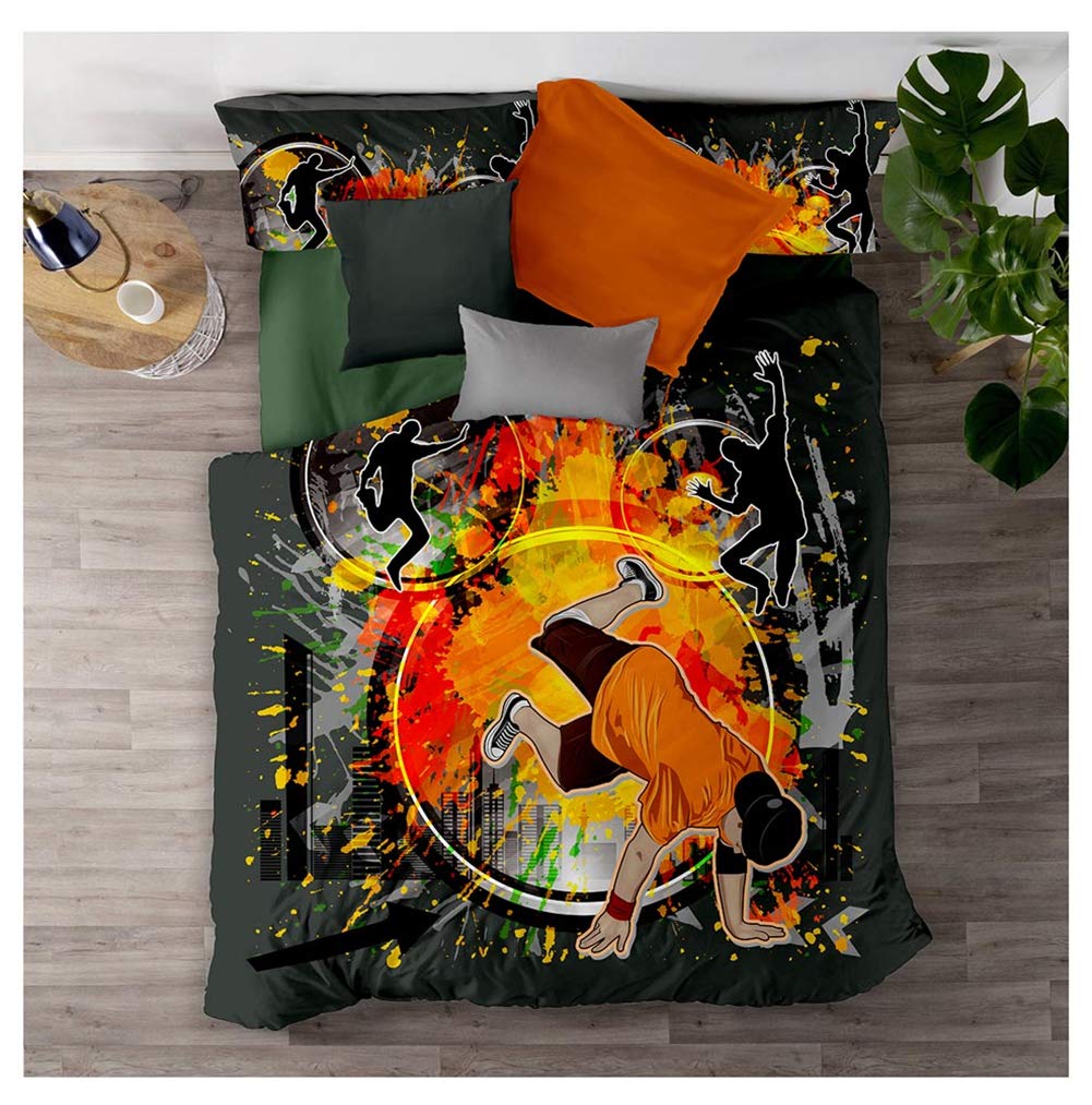 BIJOOT Sacco Copripiumino Matrimoniale 200 X 200 Cm Con 2 Pezzi 50X75Cm