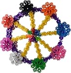 800 Rainbow Building Discs Educational Brain Building Toy Set Interlocking Plastic Construction Connect Set Promotes Fine Motor Skills Development for Boys Girls Kids