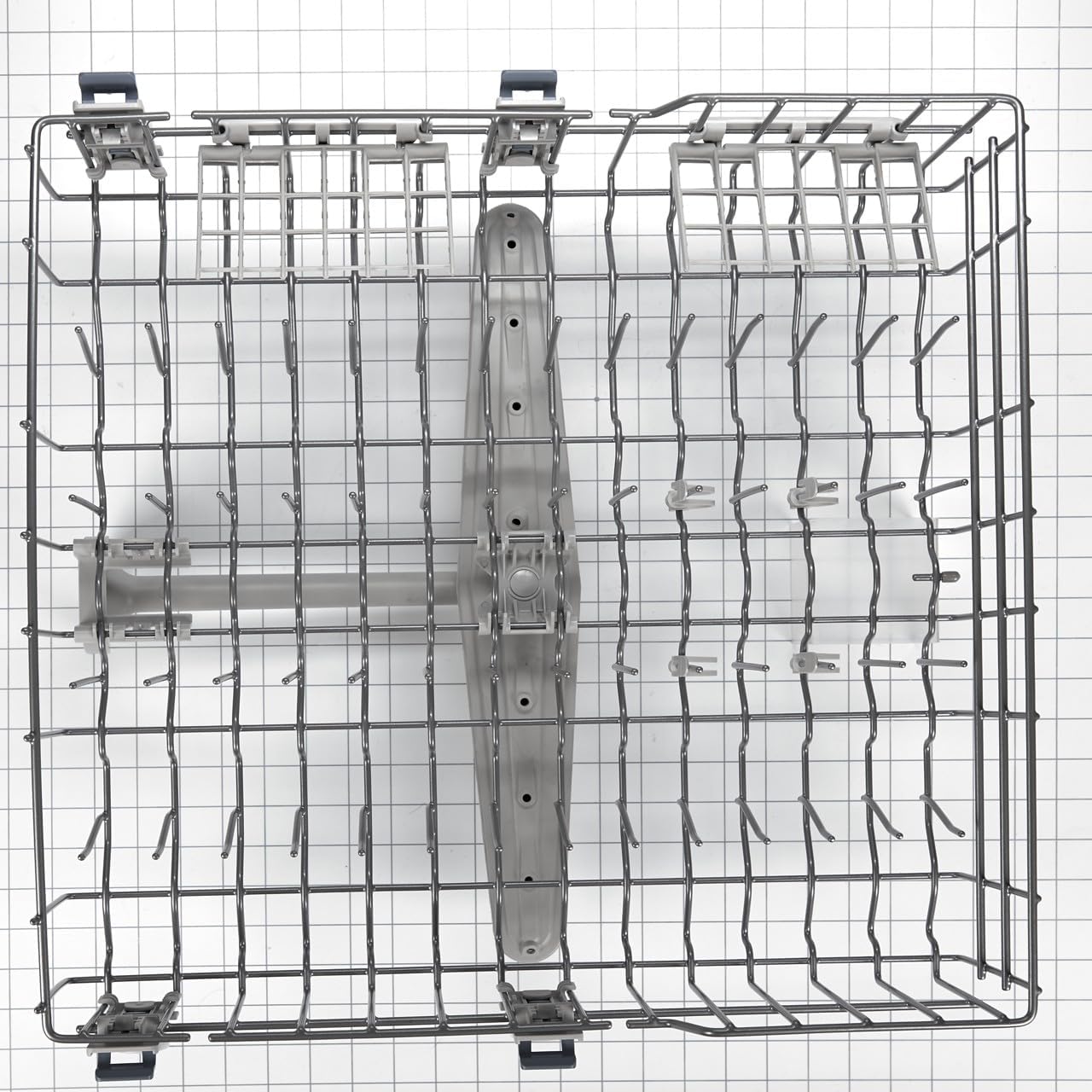Whirlpool WPW10253040 OEM Upper Dishwasher Rack, Silver