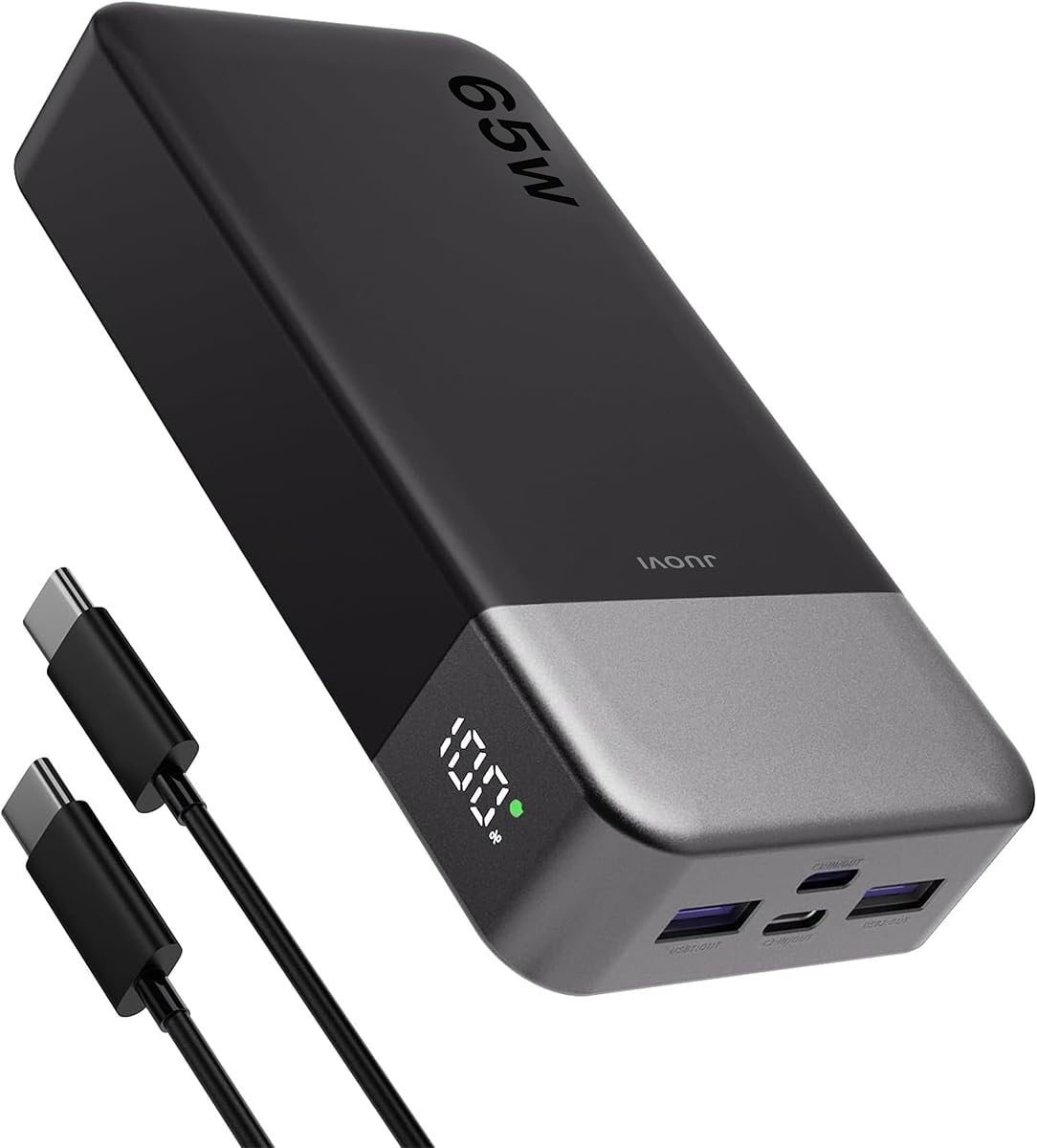 Power Bank 65W 20000mAh Laptop Portable Charger, PD QC Fast Charging with 4 USB Ports, External Battery Pack for MacBook iPad Tablet iPhone Samsung Steam Deck and More