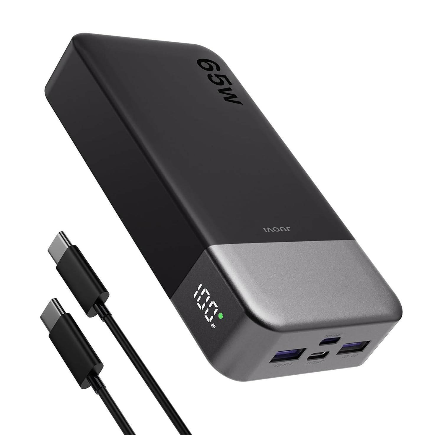 Power Bank 65W 20000mAh Laptop Portable Charger PD QC Fast Charging with 4 USB Ports External Battery Pack