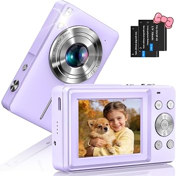 Digital Camera Camera 1080P 44MP Photo Camera with 16X Digital Zoom Portable Compact Camera Vlogging Digital Camera for Children Teenagers Beginners