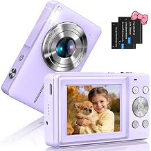 Digitalkamera Fotoapparat 1080P 44MP Fotokamera mit 16X Digitalzoom Tragbare Kompaktkamera Vlogging Digitalkamera f r Kinder Teenager Anf nger