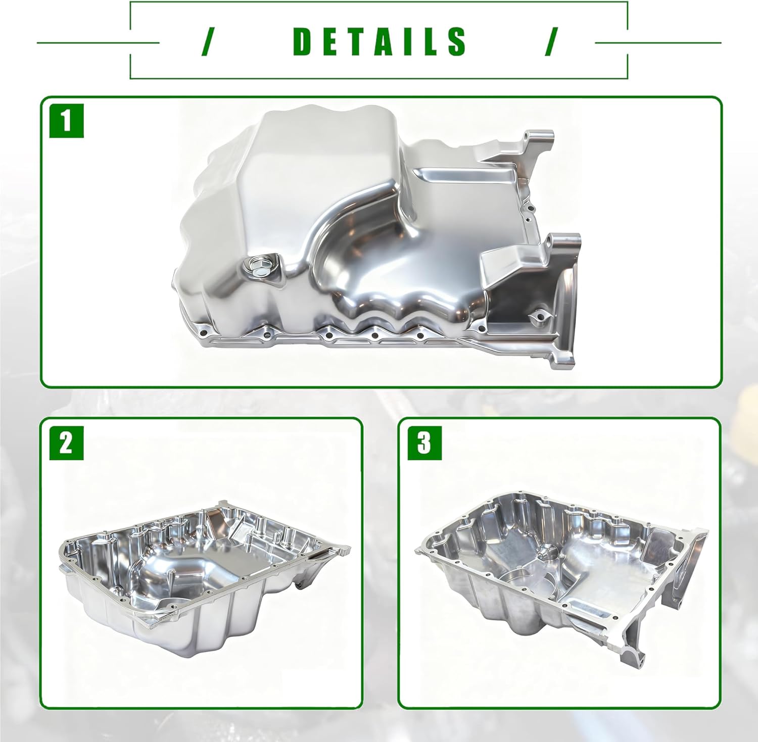 Engine Oil Pan Sump with Drain Plug Compatible with Acura CL 2001-2003 MDX 2001-2002 TL 2002-2003 Honda Pilot 2003-2004 3.2L 3.5L Replace 11200PGEA00
