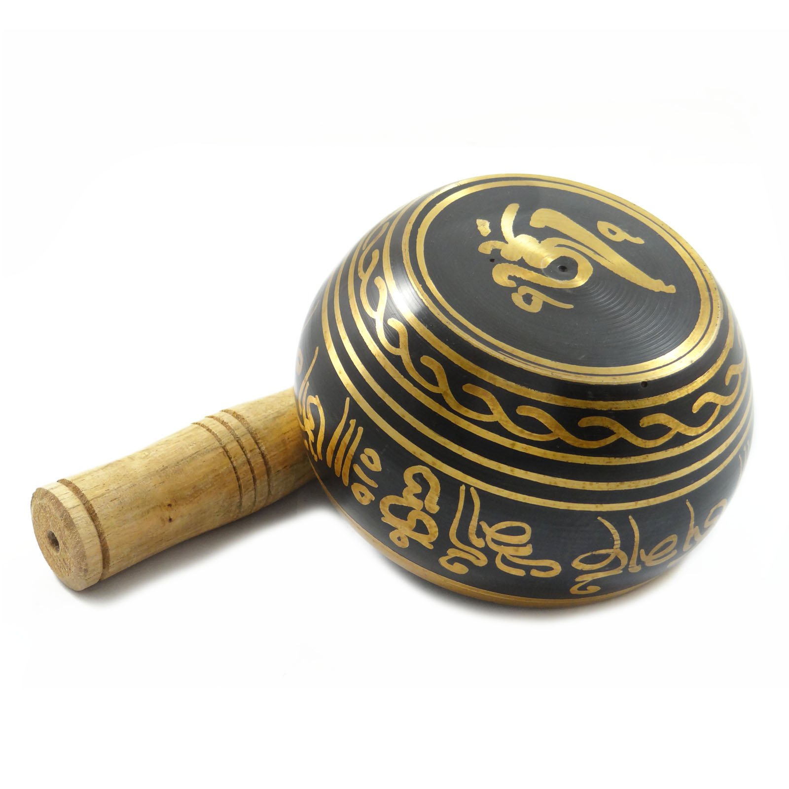 Tibetan Prayer Klangschale Sound Healing Messing buddhistische Meditation Sammlerstuck