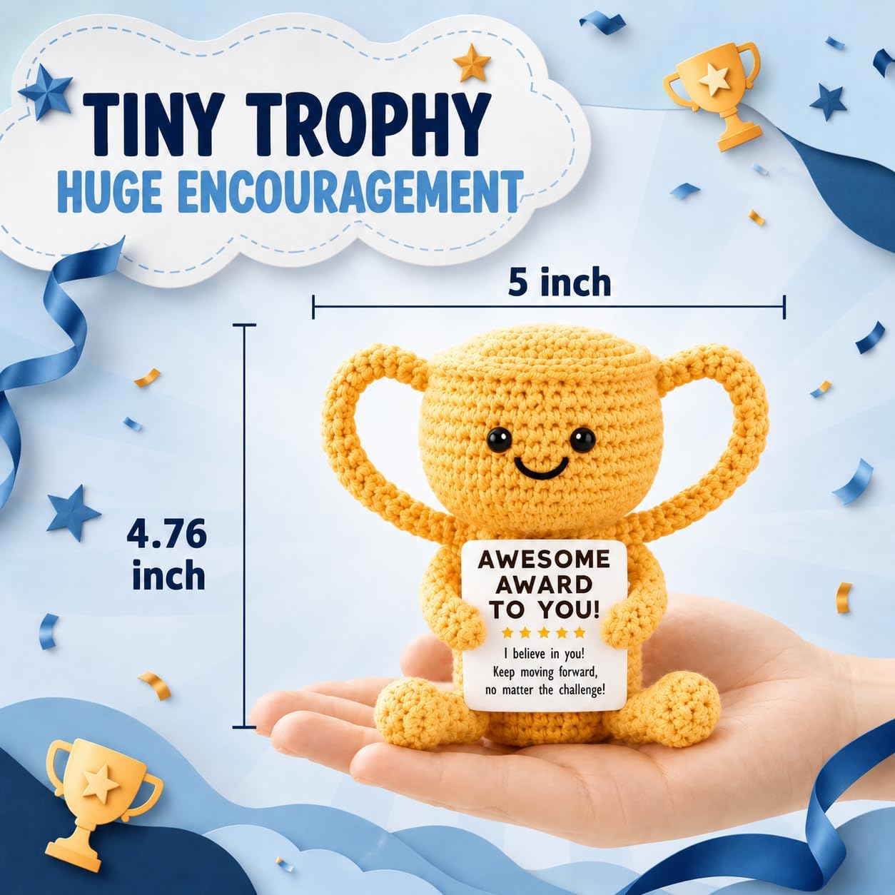Xinezaa Mini Birthday Gifts for Teen Boys Back to School Trophy Award image 2
