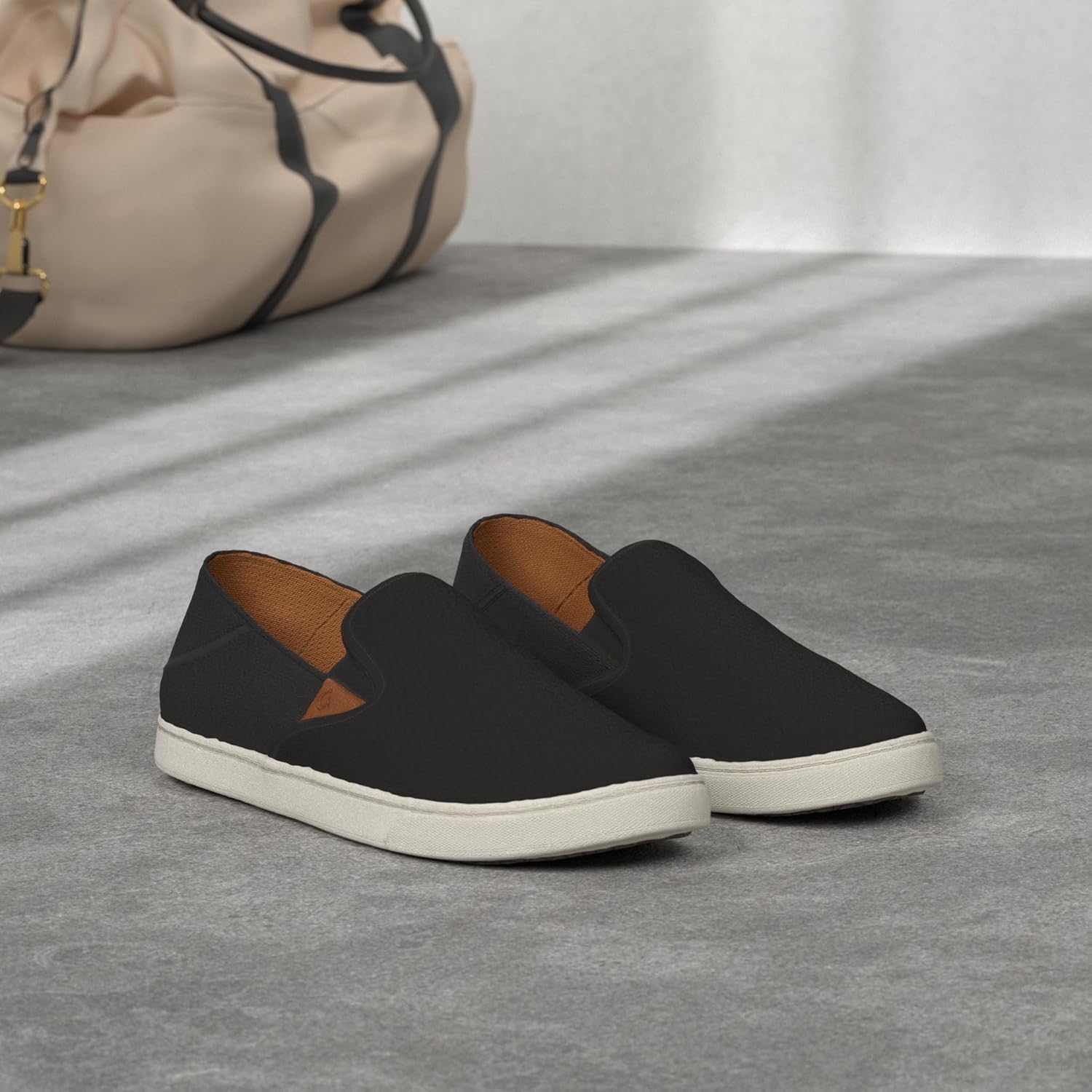 OLUKAI Pehuea Women's Slip On Sneakers, Casual Everyday Shoes with Easy On & Off Design, Breathable Mesh & Drop-in Heel, All-Day Comfort & Support - Image 3