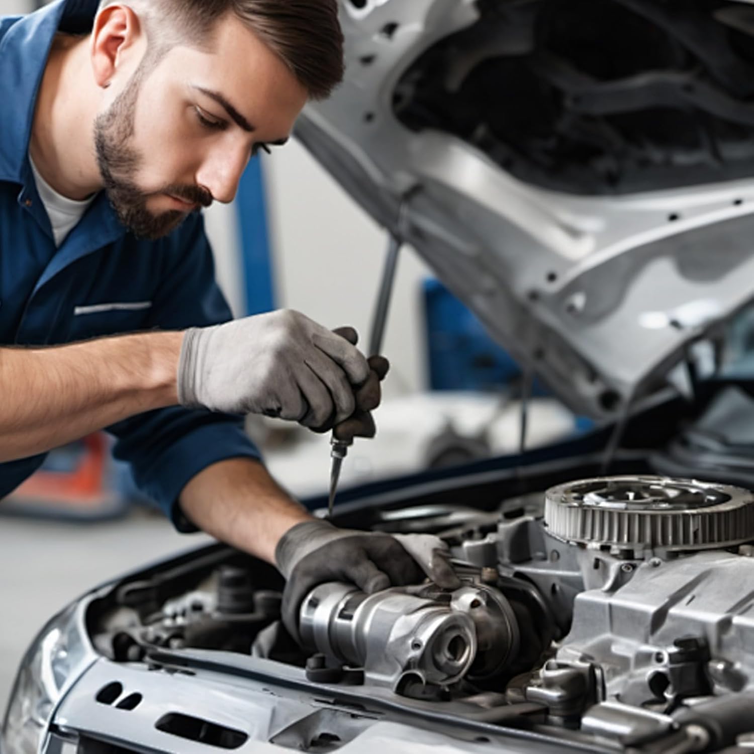 Professional Ratcheting Wrench Set 53Pcs Tools with Bit Socket Extension Rod and Organizers Box for Mechanics Work Precisions Torqued Ratchet Wrench