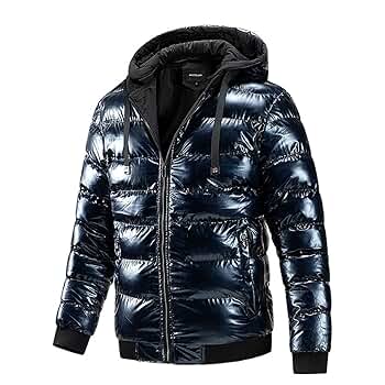 【Cavin 】Short Hooded Puffer ジャケット ★日本未入荷 Men's Casual Ultra Loft Hooded Puffer Jacket Shiny Short