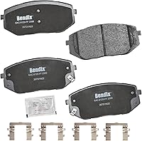 Vista 157 de Pastillas de Freno Delanteras Cerámicas Bendix Priority1 CFC430A para Modelos Selectos INFINITI G35, I30, Nissan 350Z, Altima, Juke, Maxima, Sentra