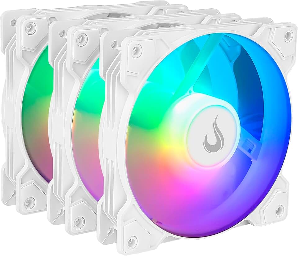 Kit 3 Fans | Rise Mode | X Argb 5v | 120mm | Branco