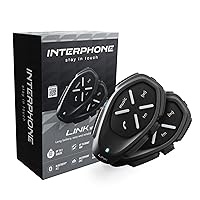 INTERPHONE LINK HD- Doppio - Interfono Casco Moto Auricolari Stereo Alta Fedeltà 40mm