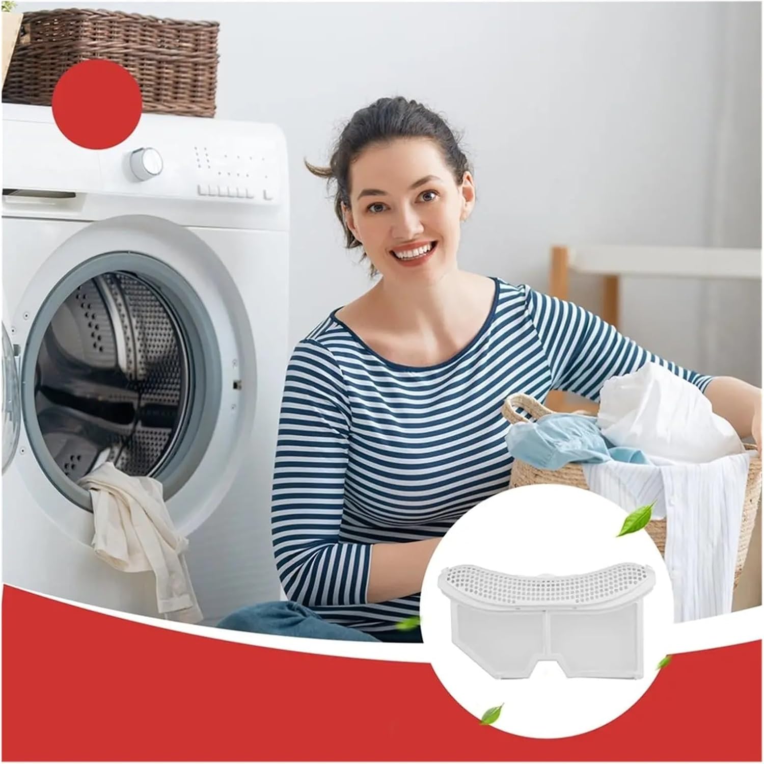 Lint Filter For Heat Pump Dryer, Compatible With TH90VL8G MH90-L05J MH80-GFL03W, High Efficiency Filtration Durable Washing Machine Parts 1pcs