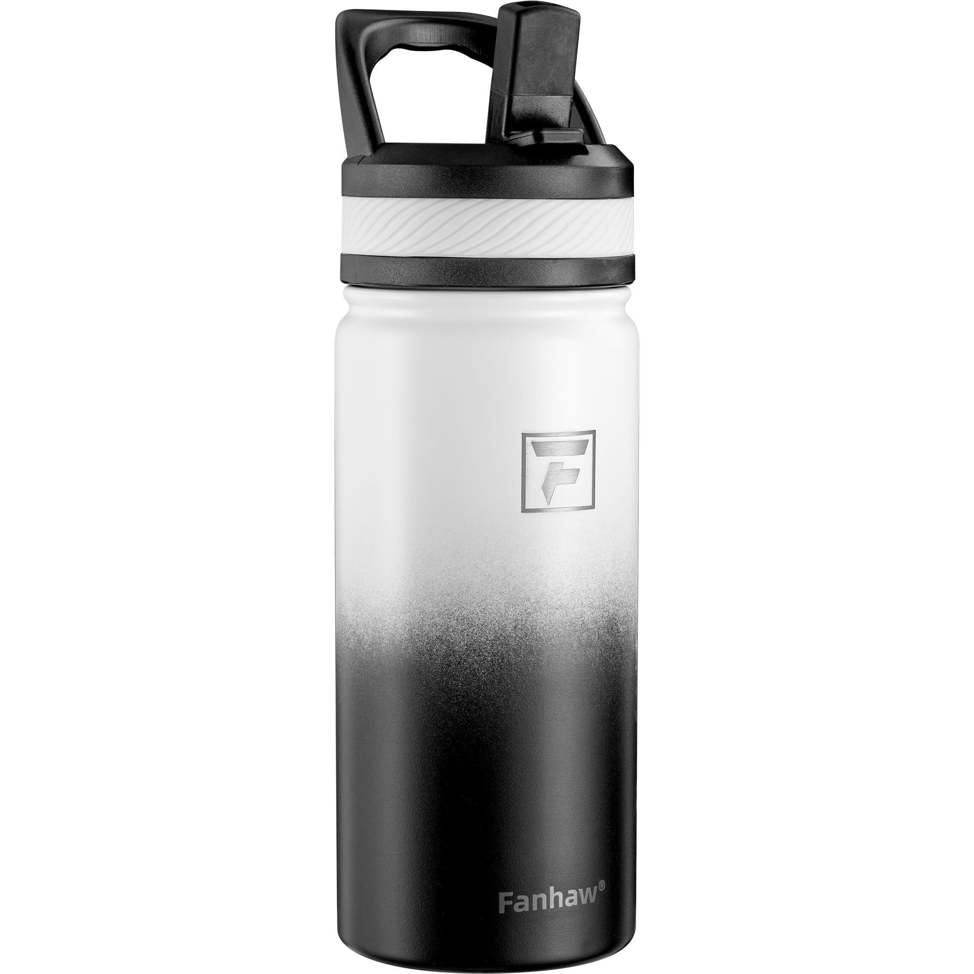 Fanhaw 18 Oz Kids Insulated Water Bottle with Straw Lid – Stainless Steel Double Wall Vacuum, Leak-Proof, BPA-Free Water Bottles for School Boys &