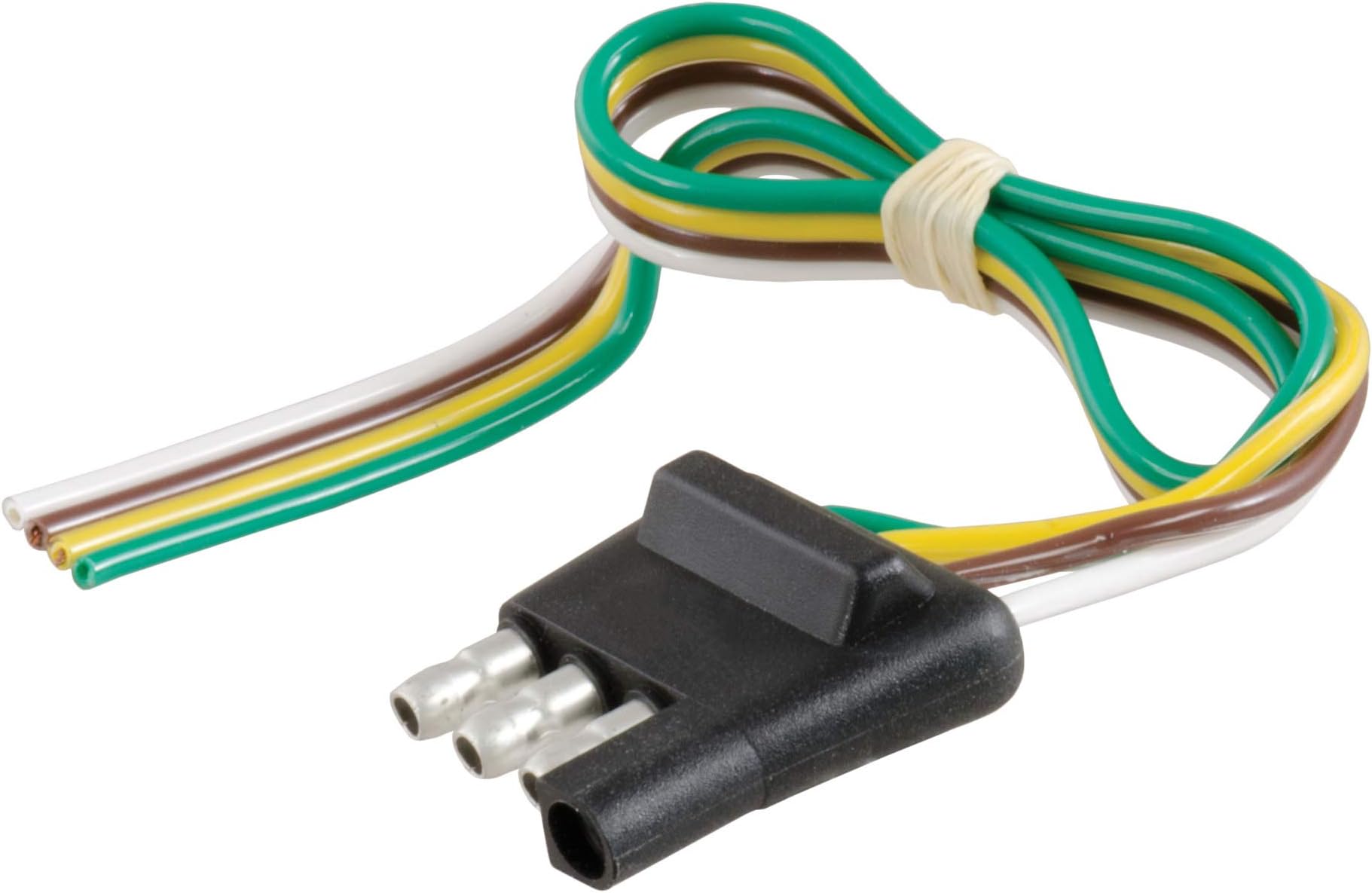 58030 Trailer-Side 4-Pin Flat Wiring Harness with 12-Inch Wires