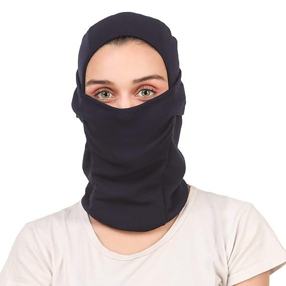 Snugg Fit Biker Balaclava - Bike, Ski, Cycling, Running, Hiking - Protects from Wind, Sun, Dust - 4 Way Stretch - #1 Rated Biker Face Protection | Face Head Neck Cover for Bikers