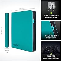 Vista 2 de Vault X Carpeta con Cremallera de 12 Bolsillos XL para Tarjetas Coleccionables - 624 tarjetas, Material de Álbum Exo-Tec Premium, 26 Páginas