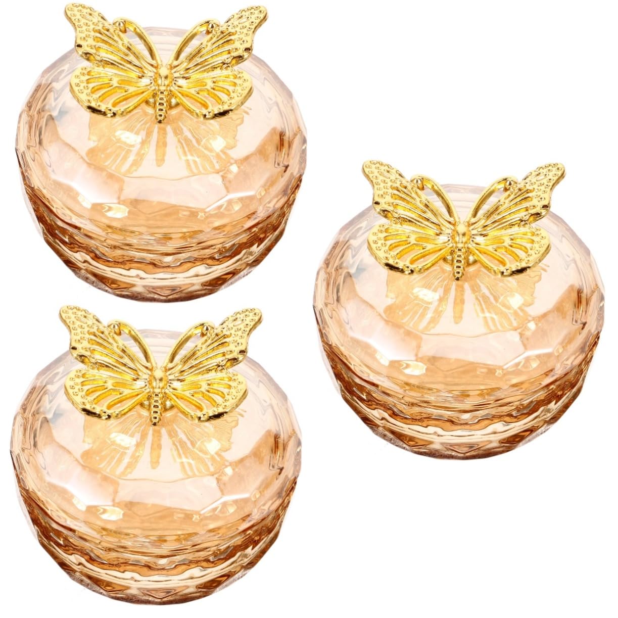 Set di 3 pennelli per nail art, accessori per manicure, accessori per unghie, in, per nail art, in, per unghie rotonde, in cristallo, in acrilico