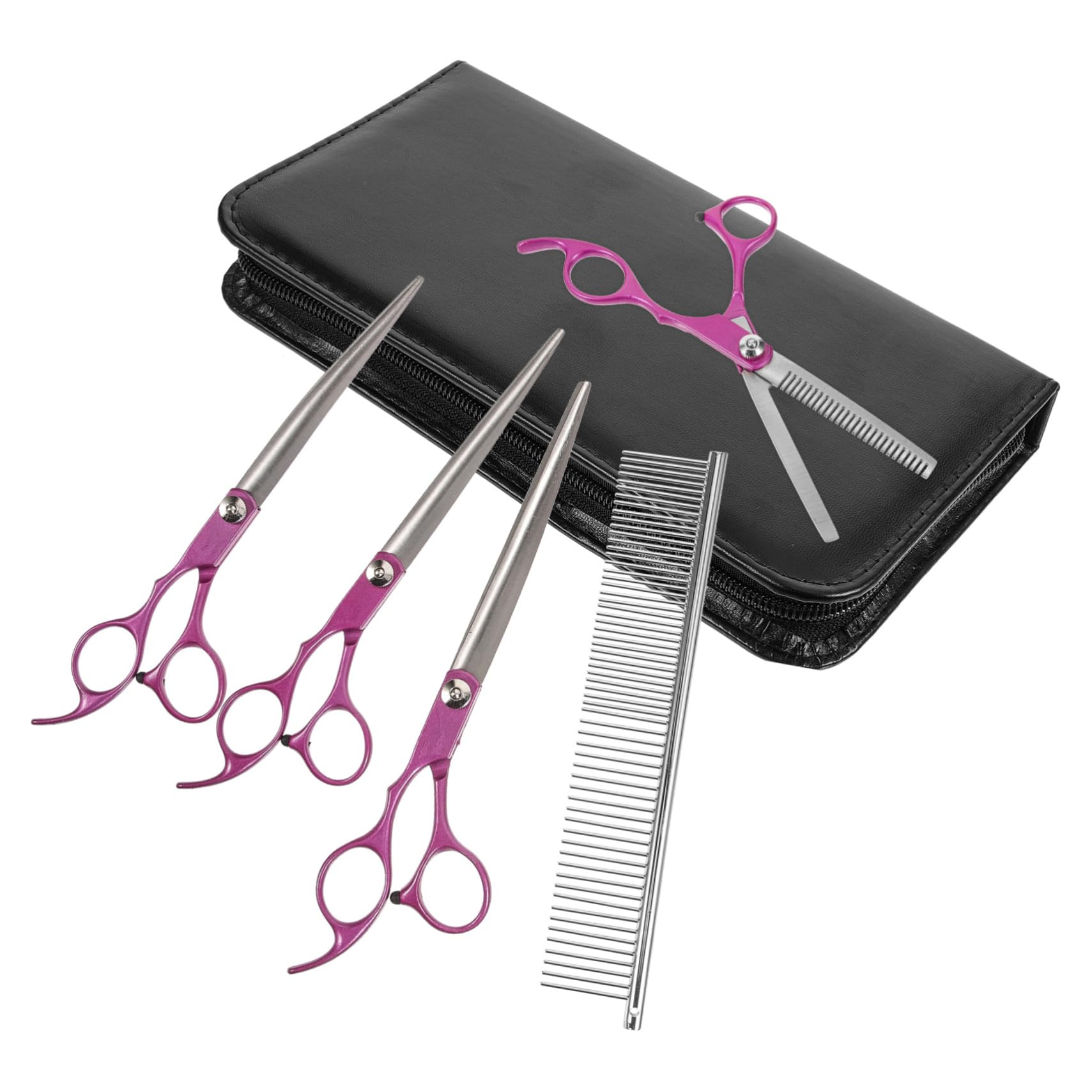 VANZACK Professional Dog and Cat Grooming Scissors Set Pet Grooming Kit Comb and Hair Trimmer Easy to Use