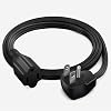 Maximm Extension Cord Heavy Duty 5 Feet Flat Wire 3-Prong Flat Plug, 14 AWG Power Cord - UL Certified, Black, Ideal for Home and Office Use, Appliances, Electronics, Power Tools