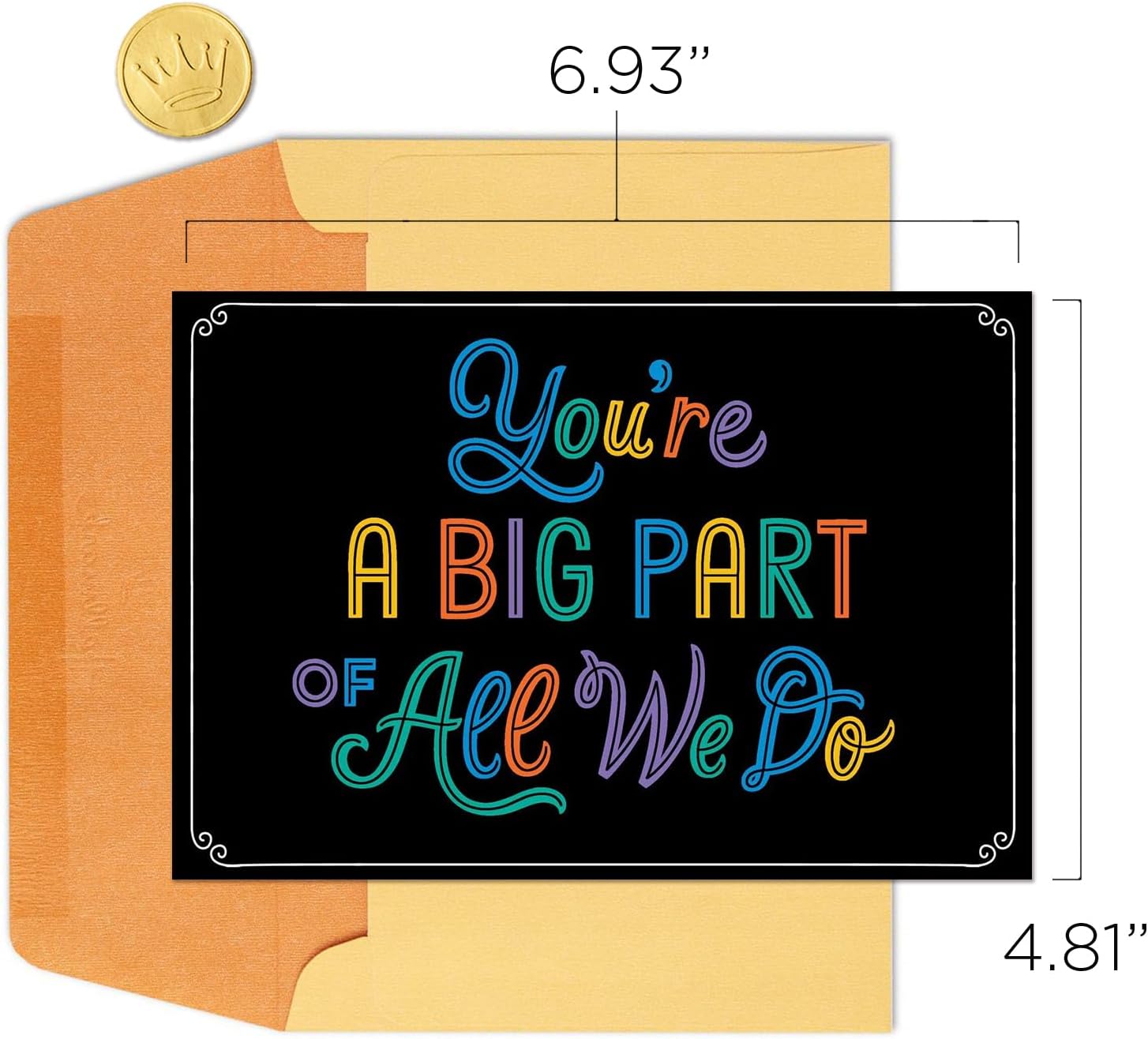 Hallmark Business Bulk 25 Pack Thank You Cards for Employees (Lucky to Have You), 5 x 7 Cards, Message Inside, Envelopes Included