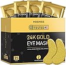 24k Gold Under Eye Patches (25 Pairs), eye mask, Collagen Skin Care Products, Eye Patches for Puffy Eyes, eye masks for dark circles and puffiness