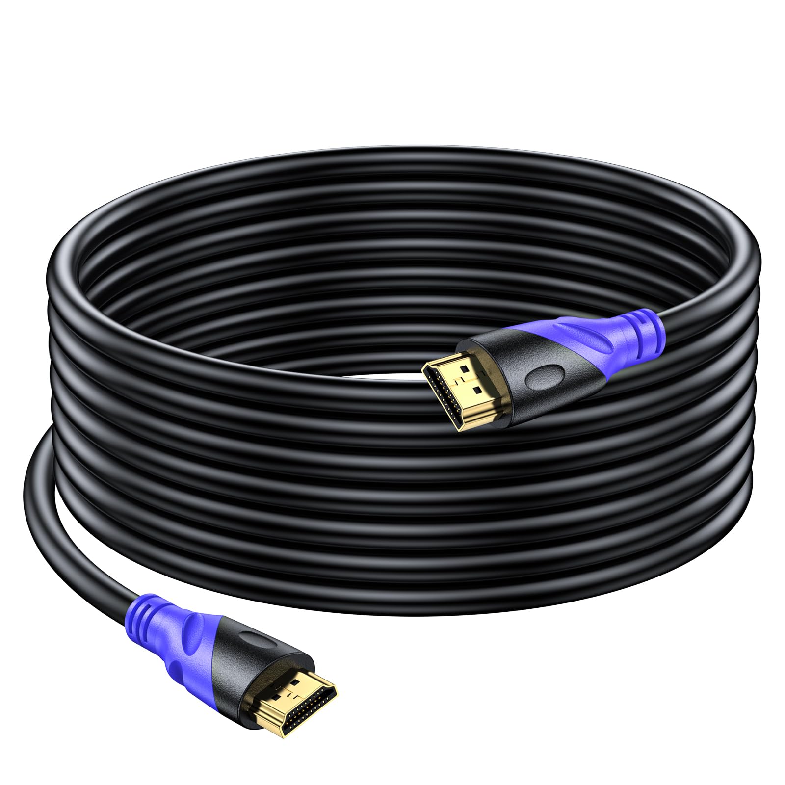 Rommisie Cavo HDMI 4K/60HZ 7m (HDMI 2.0, 18 Gbps) Connettori Placcati Oro Ad Alta Velocità, Ethernet Audio Return, Compatibile 3D Con Laptop PS3 PC HDTV Proiettore