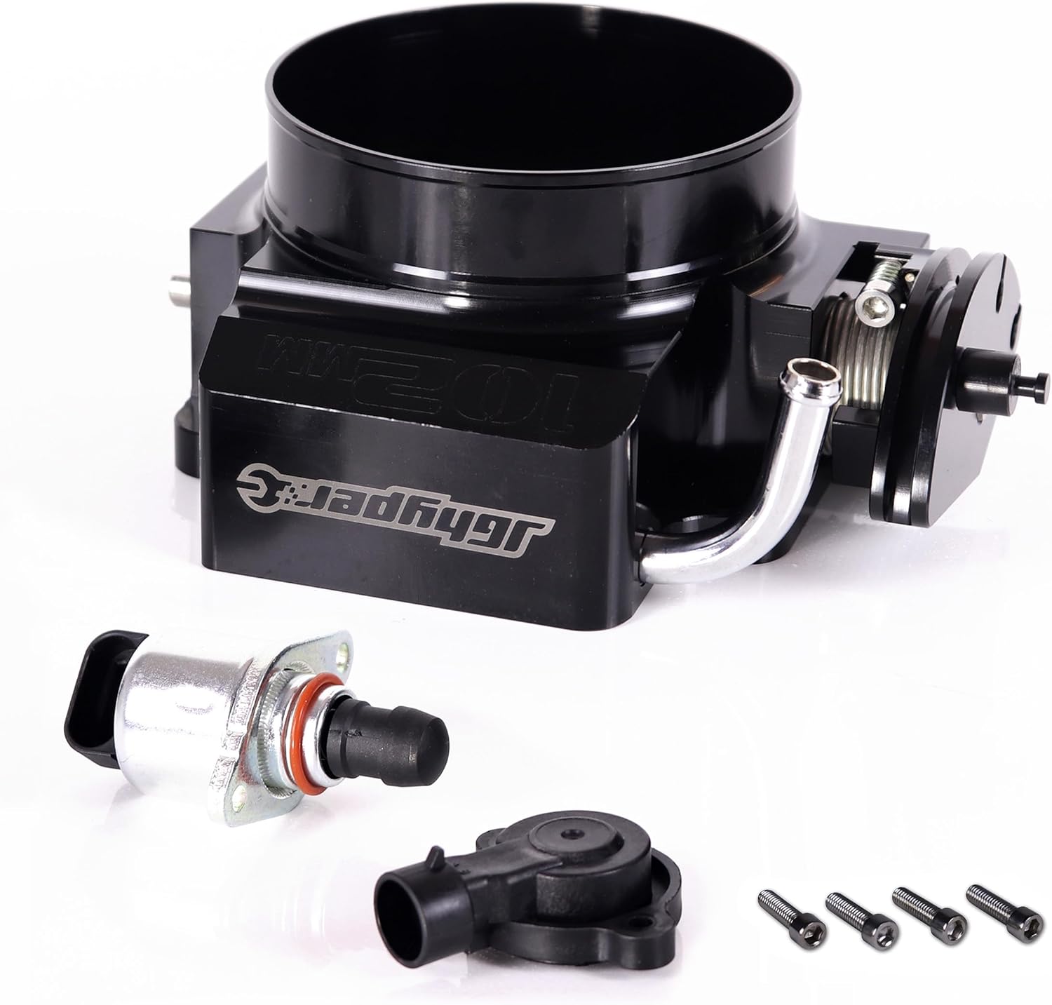 LS Cable 102mm Throttle Body Without TPS & IAC Sensors for Chevy LSX LS LS1 LS2 LS3 LS6 LS7 Aluminum Black