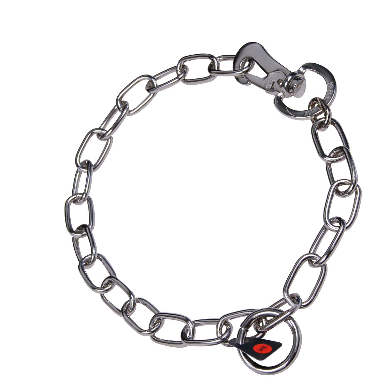 HS SPRENGER Adjustable Short Link Necklace - Stainless Steel, 65 cm / 25.5 inch, 0.18 kg