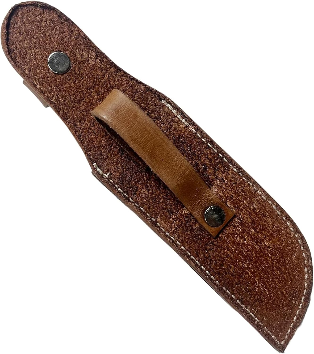 Warreplica Genuine Leather Case Handmade Real Leather Knife Sheaths with Belt Loop Pocket Knife Holder for Belt 4.7" Blade Fits Knife Holster image 3