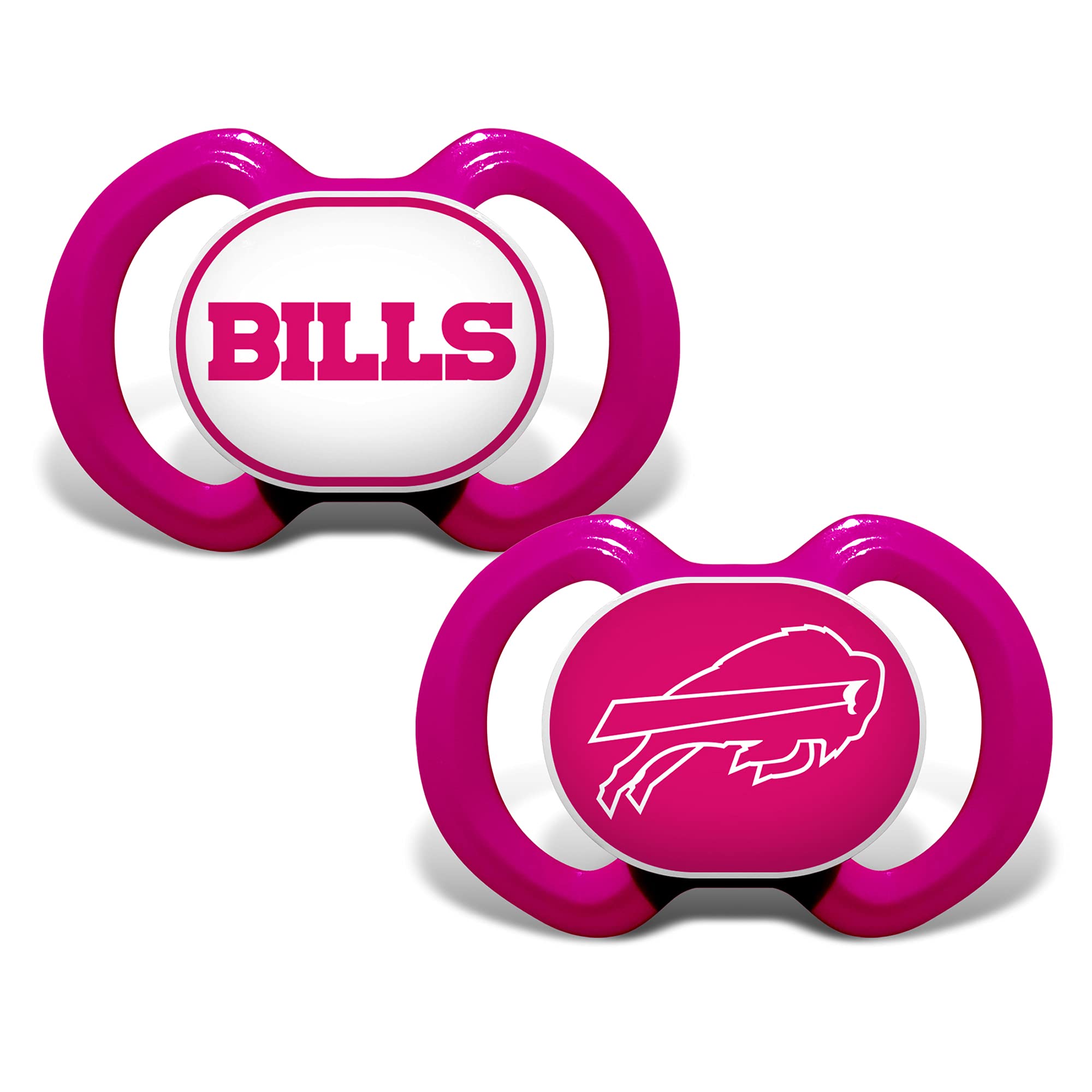 Baby Fanatic Infant Pacifier 2-Pack - Official NFL Buffalo Bills Team Gear, Orthodontic Silicone-image-23