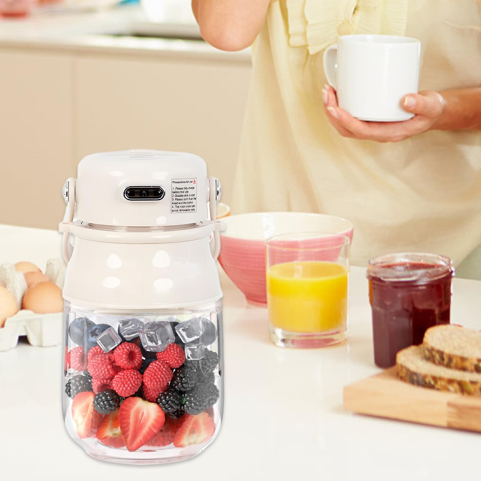 Przenośny mikser do soków Shaker Mikser Do Shake'ów Białkowych, Mleka | Osobisty Blender Kubkowy Sokowirówka Koktajle Proteinowe Kawa Sok Napoje Na Podróż Dom Kuchnia Kemping Piknik Plaża