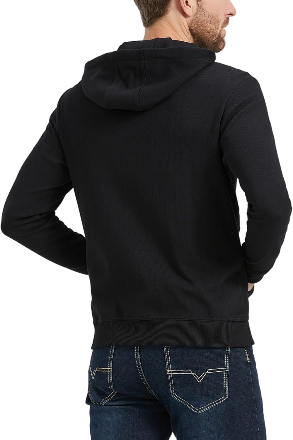 Men's Fashion Sweatshirt Cotton Comfy Hooded Sweatshirt With Pocket Soft Hoodie Sweatshirts For Men Full Zip - Image 5