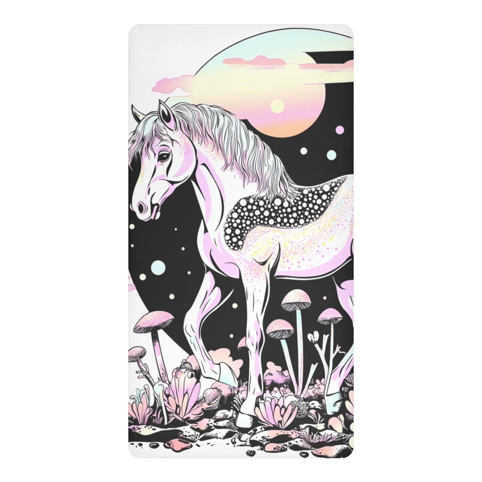 Drap-housse imperméable pour berceau anti-fuite Cosmic Horse