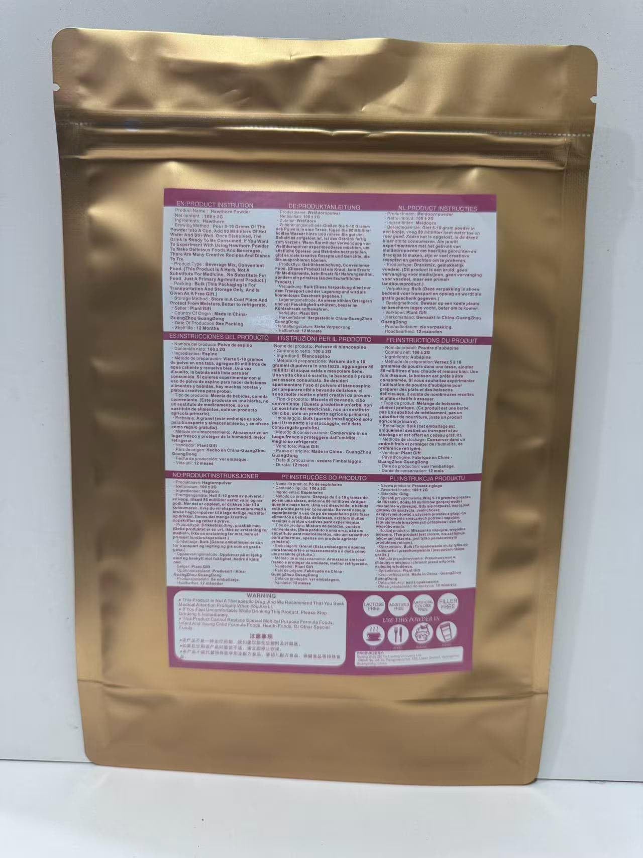 Hawthorn Powder 100g Pure Natural Fruit Extract