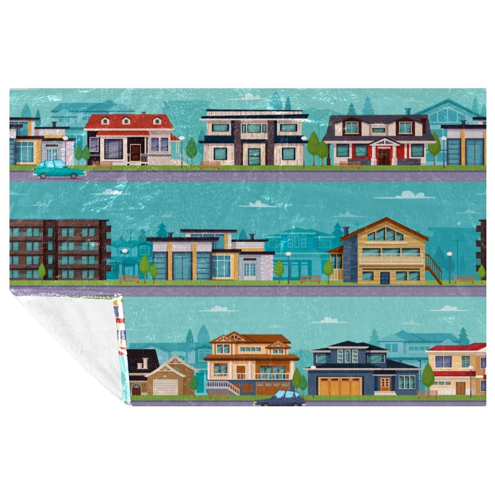 Couverture chaude anti-courants d'air plaid doux lit et canapé 150x100