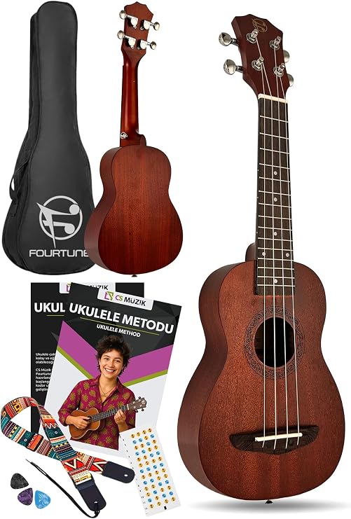 Fourtune Raya UKS-21MN Soprano Ukulele Maun Hakiki Ağaç (21)
