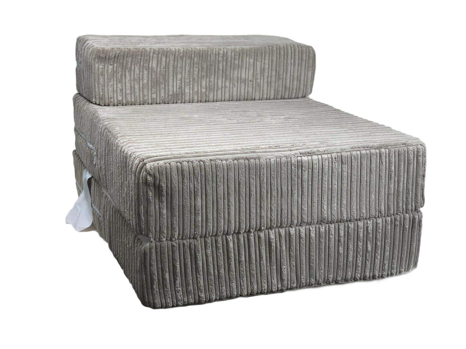 Buy IKB Sofa Fold Out Z Bed Single Jumbo Cord Sofa Mattress Home Sofa