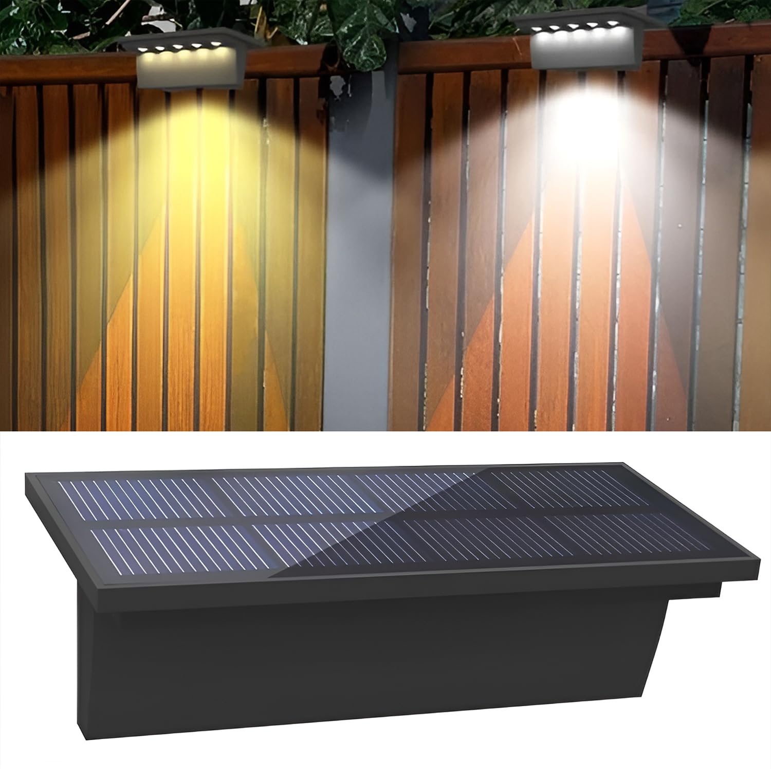 GIGAWATTS GW-708 Solar Deck Light 1200mAh AA Ni-MH Battery Fence Lamp IP44 11lm L-Shaped Step LED with 1W Polysilicon Panel for Patio Stairs Garden Pathway (Pack of 1)-image-20
