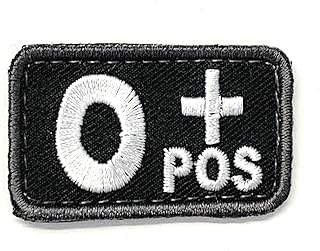 Blood Type Patches - Mil-Spec Monkey BLACK (O POS)